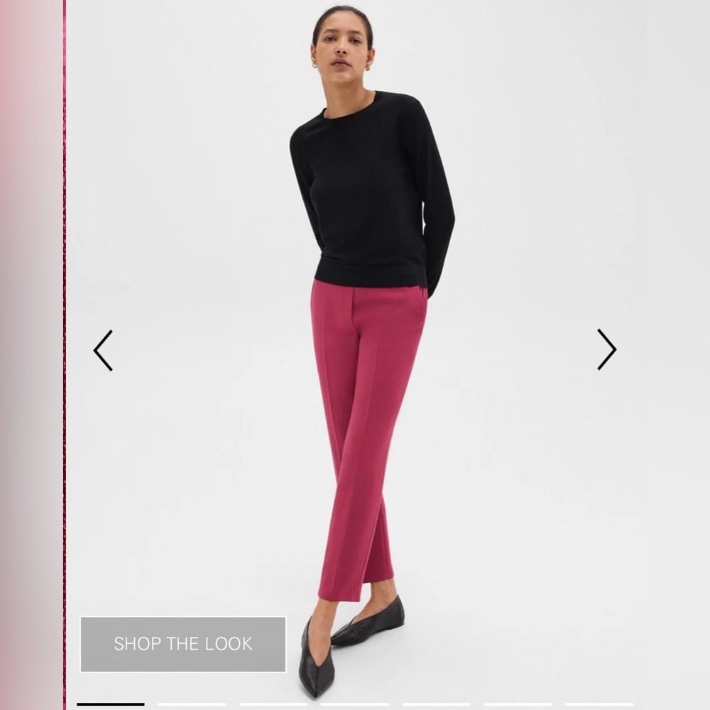 Treeca Pull-On Pant in Admiral Crepe Admiral Crepe Deep Rose Size 2